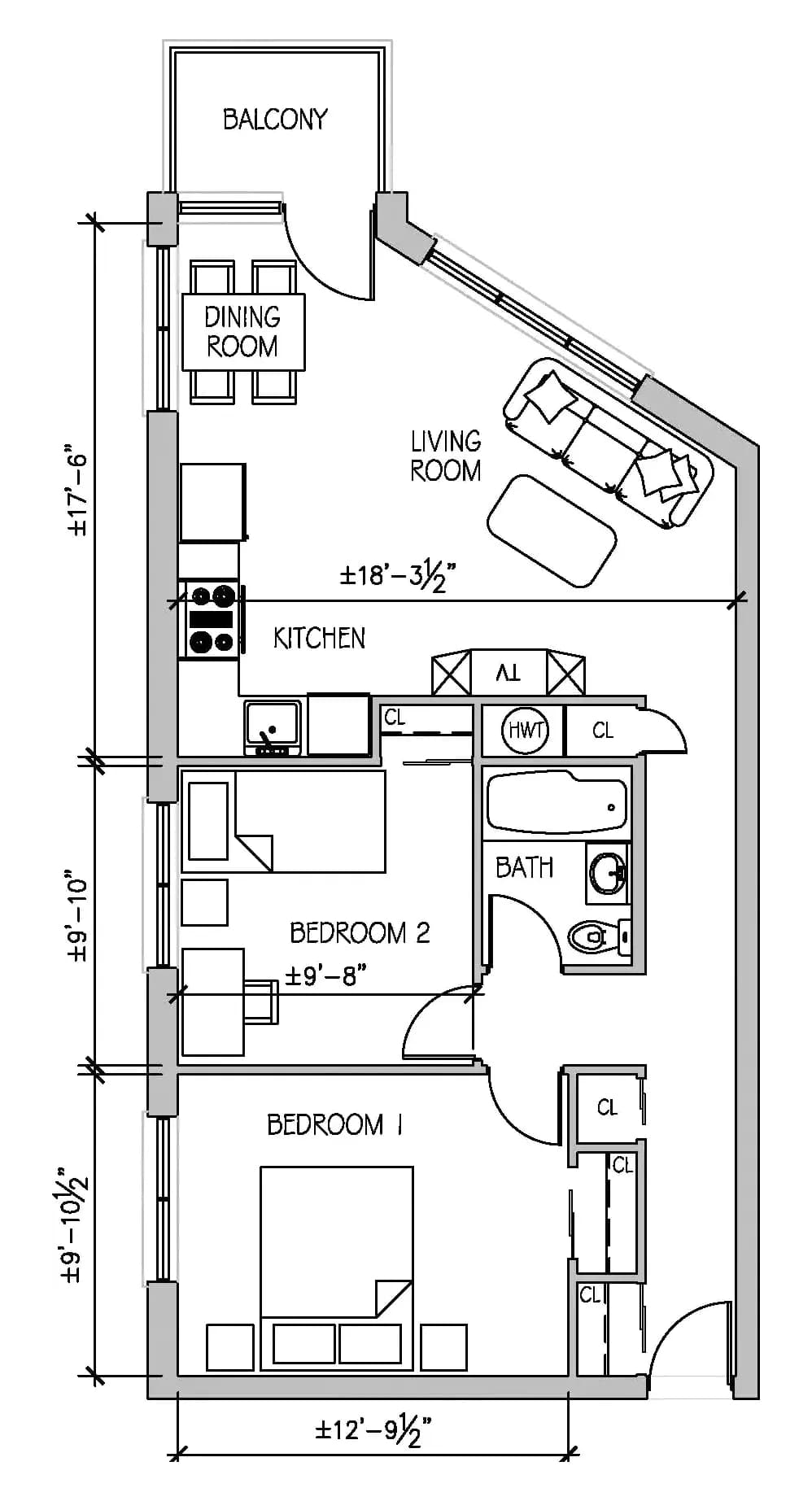 Type A floor plan