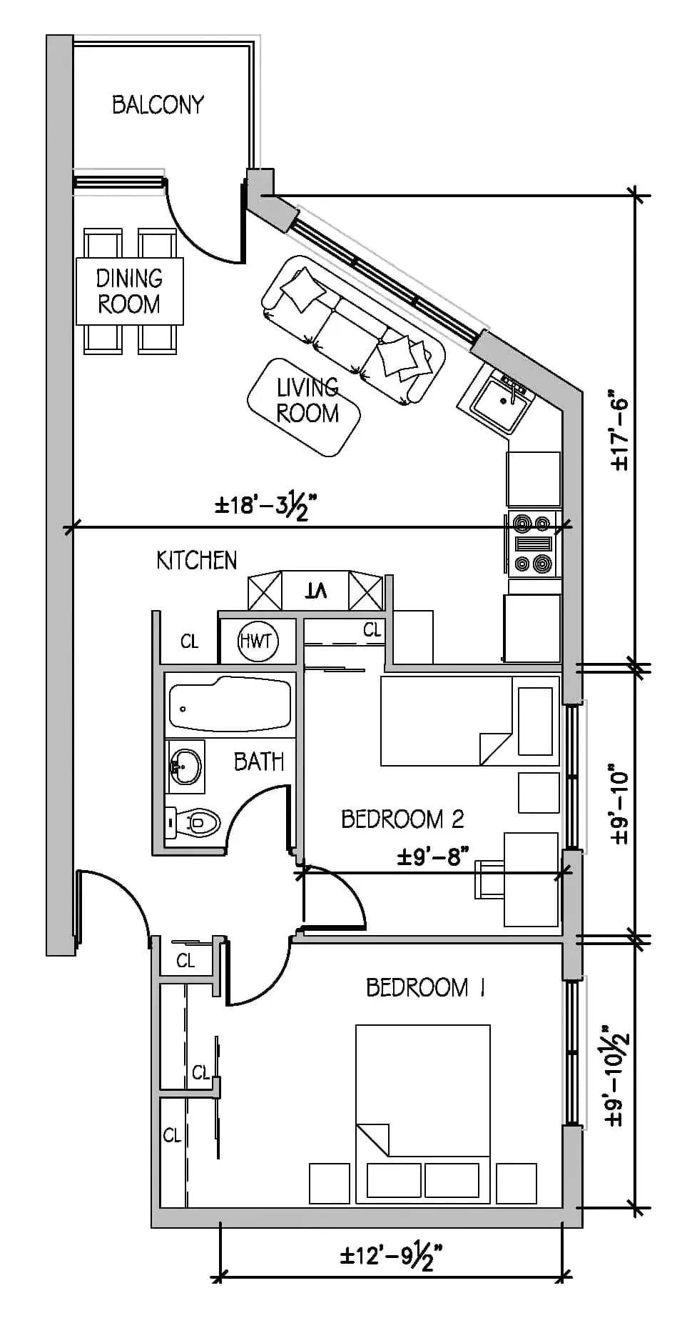 Type B floor plan